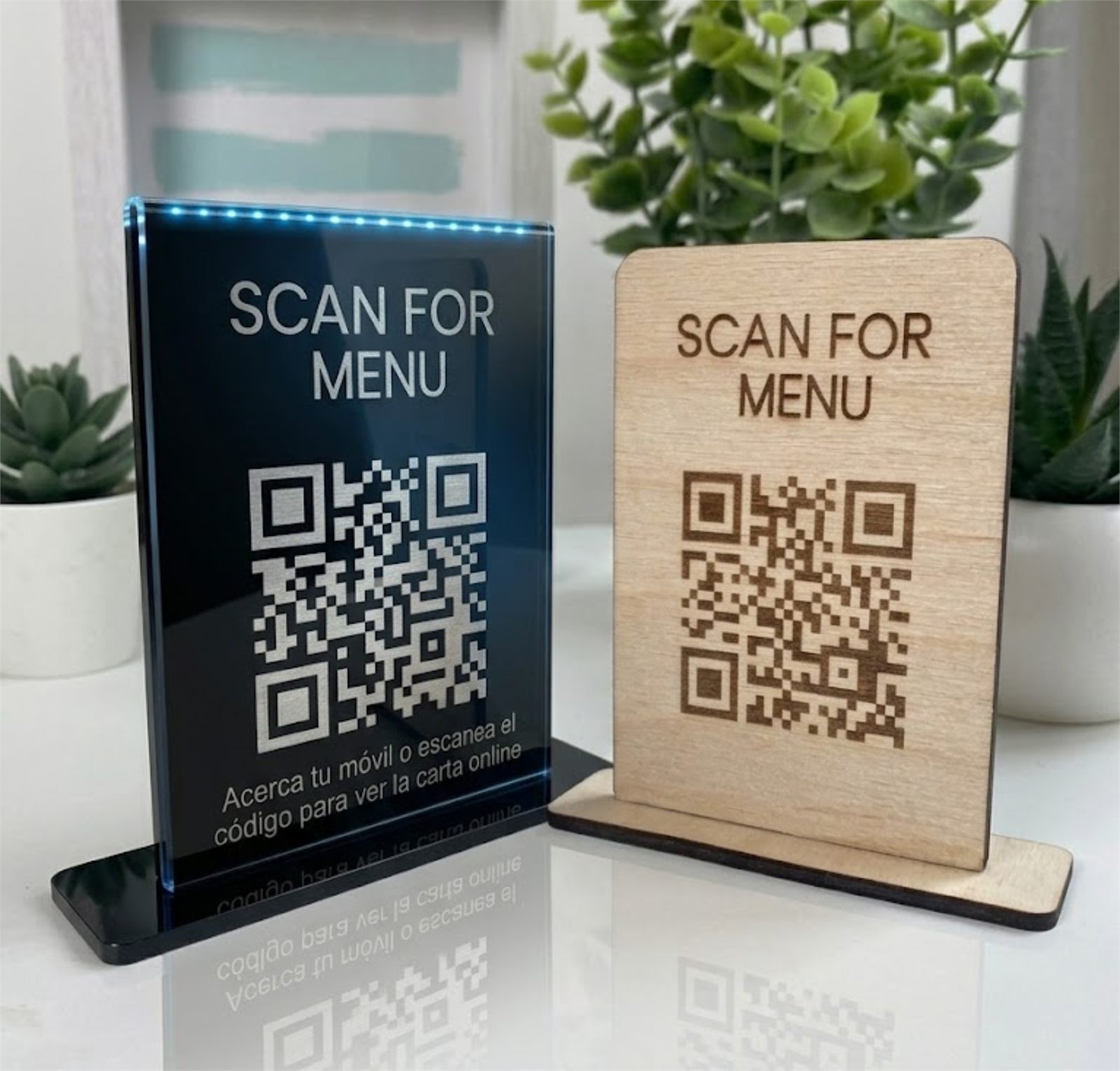 Menús QR y carteles 3D para hostelería: alérgenos en regla y mesa con estilo
