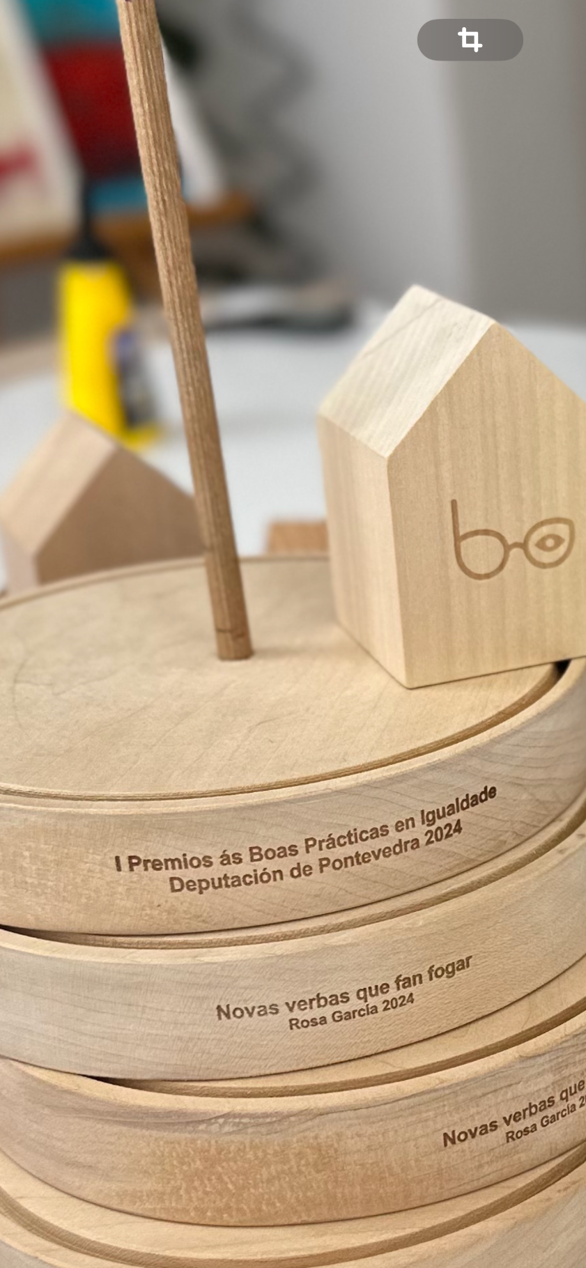 Premios grabados en madera Deputacion de Pontevedra 2024